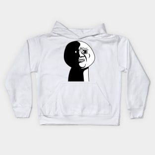 Oh God Why Face Kids Hoodie